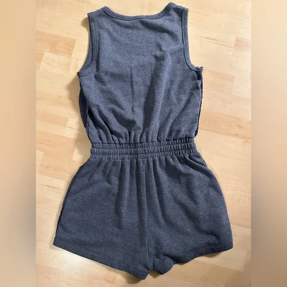 Evereve Ivy Sleeveless Romper Navy Blue Shorts - Small - Picture 5 of 5